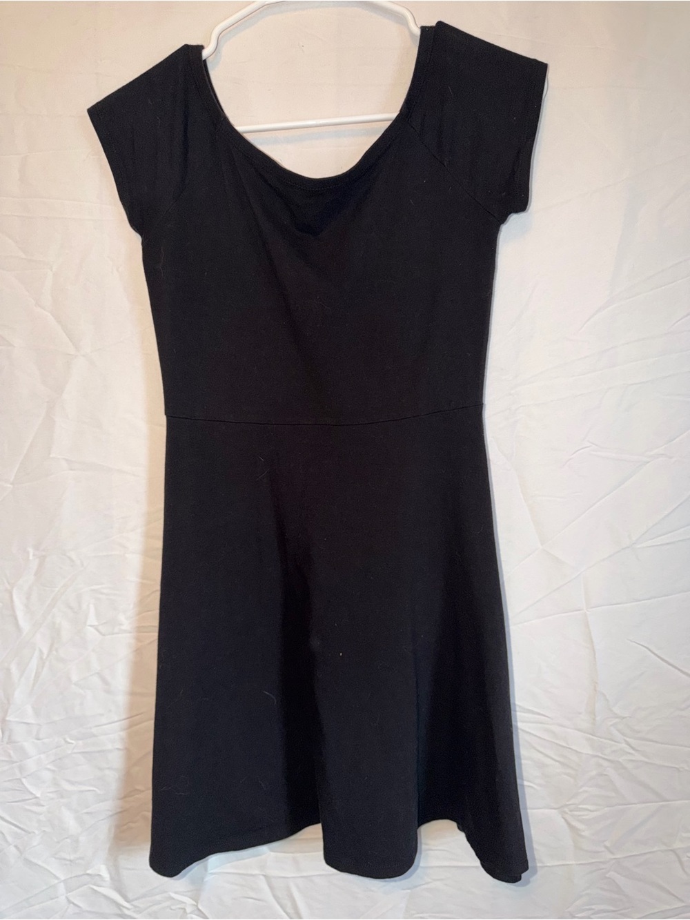 Arizona Jean Company Black Scoop-Neck Fit & Flare Dress
